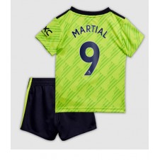 Manchester United Anthony Martial #9 Tredjedraktsett Barn 2022-23 Kortermet (+ korte bukser)